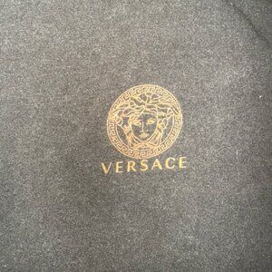 Versace Black Shirt – Size Small – Gold Emblem